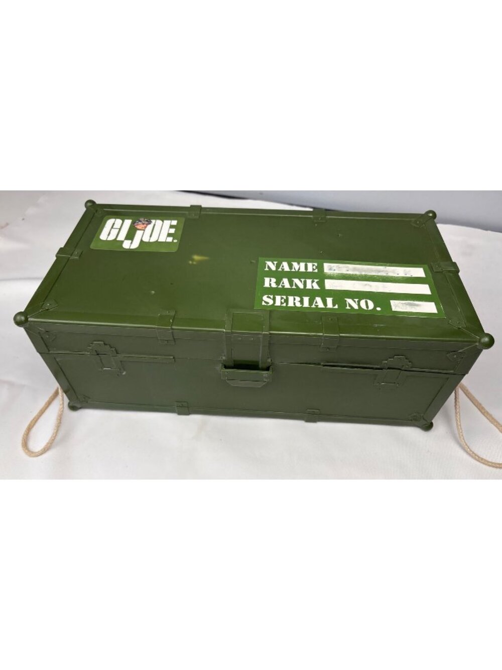 GI Joe 1997 Footlocker Box w/Rope Handles For 12" Action Figures Hasbro Green